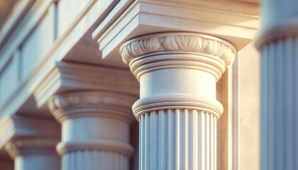 Clean Simple Architectural Interior with Large Windows Green Plants