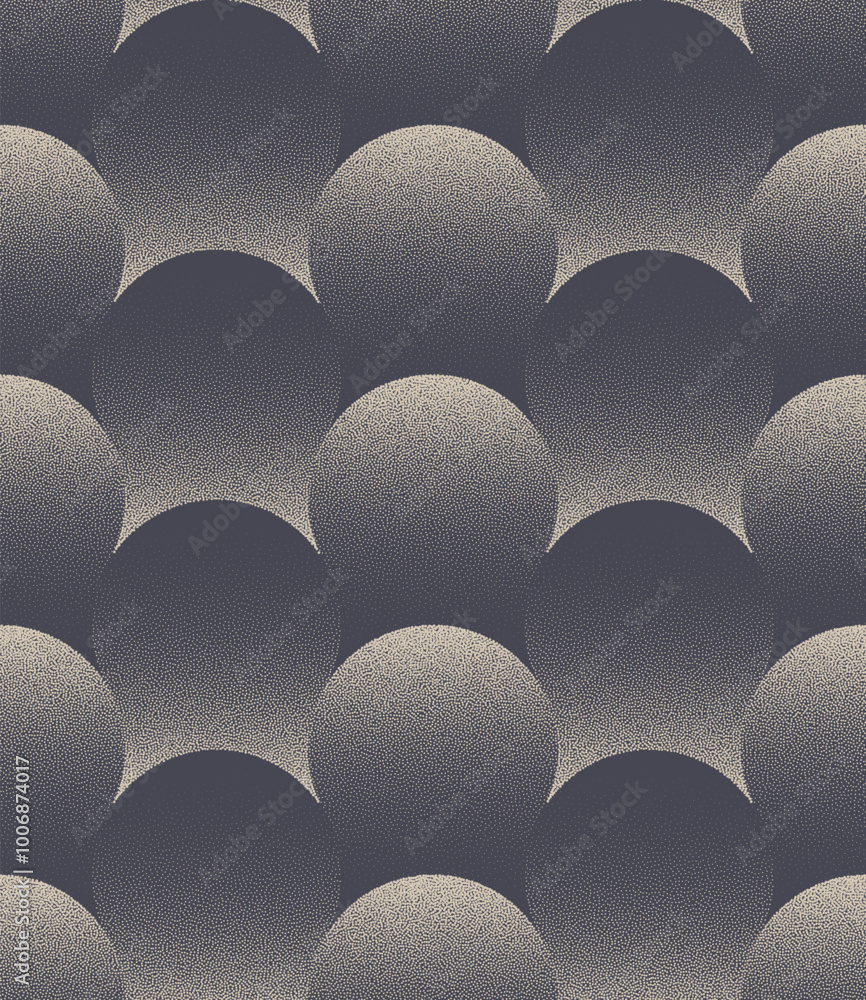 Poster circles grid structure seamless pattern trend dot work abstract vector background. stylish modern ha