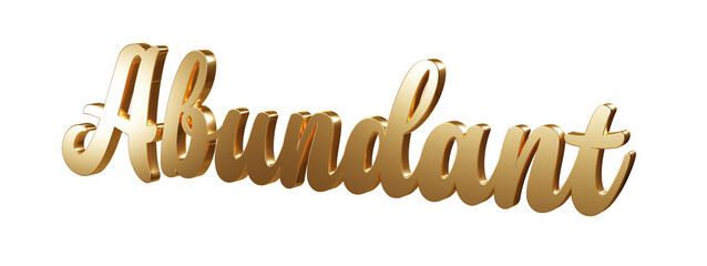 Luxury 3D gold text 