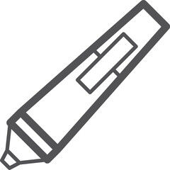 Highlighter line icon. Office marker. Stationery symbol
