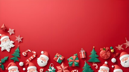 Obraz premium christmas background with christmas decorations