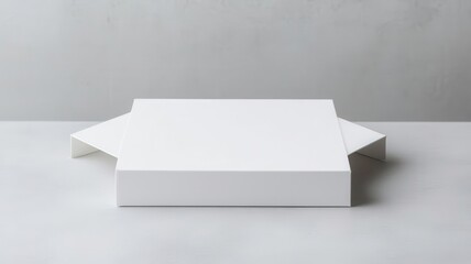 Offset box with a tear-open top, providing convenient access while maintaining a clean, unmarked surface   tear-open box, convenient packaging