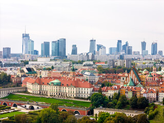 Warszawa, panorama miasta. © hunter76