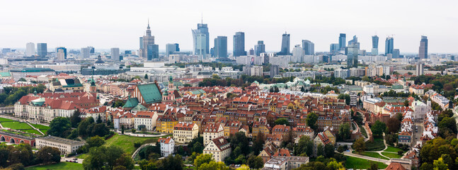 Warszawa, panorama miasta. © hunter76