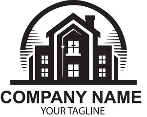 vector real estate logo design 