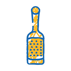 stainless steel microplane kitchen cookware doodle icon sketch vector. stainless steel microplane kitchen cookware sign. isolated symbol illustration