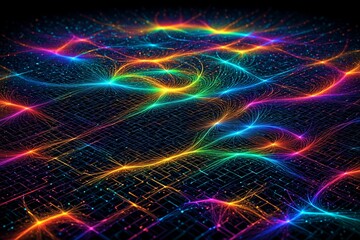 Fototapeta premium amazing beautiful abstract composition of artistic view on microcosm