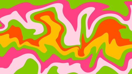 Colorful abstract wave pattern background in retro vintage style