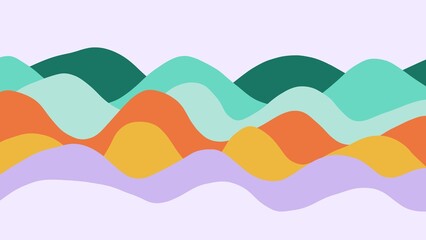 abstract colorful background with waves