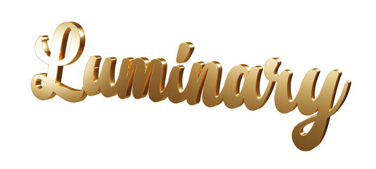 Luxury 3D gold text 