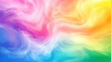 Obraz premium Vibrant Rainbow-Colored Abstract Swirling Background