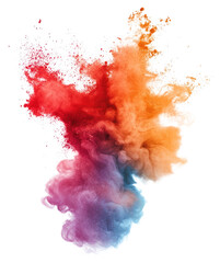 Powder paint splash abstract explosion colorful.