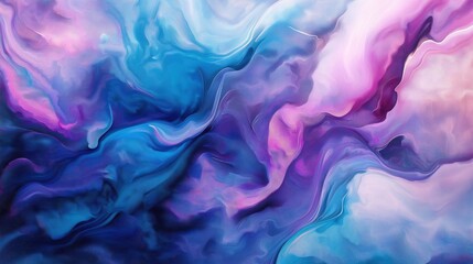 A vibrant abstract background with swirling colors in shades of pink, purple, and blue.