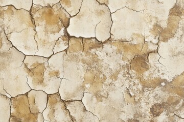 Fototapeta premium Aged Cracked Plaster Wall
