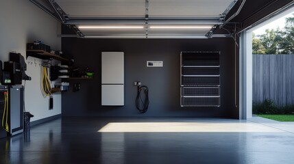 Bright and Clean Garage Space for Home Organization