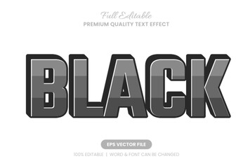 Black Stripe editable text effect, Font Graphic Style Perfect for banners, logos, and designs