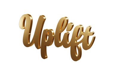 Luxury 3D gold text 