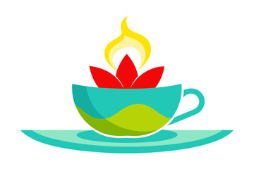 Discover the Charm of a Stylish Tea Cup Vector Illustration Perfect for Your Design Projects
