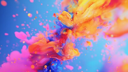 Obraz premium Vibrant Explosion of Color and Light