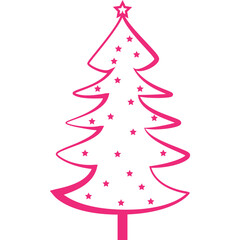 Christmas, New Year Vector Icon element, Isolated white background