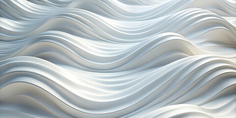 Abstract White Wavy Texture:  A captivating backdrop of flowing, abstract white waves, offering a minimalist yet sophisticated aesthetic. Perfect for contemporary designs, branding.