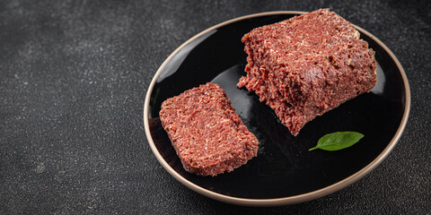spam ham luncheon canned meat fresh meal food snack on the table copy space foodbackground rustic top view