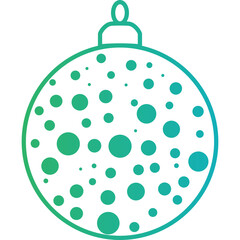 Christmas, New Year Vector Icon element, Isolated white background