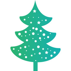 Christmas, New Year Vector Icon element, Isolated white background