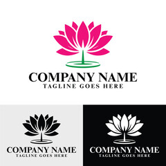 Serenity Lotus Logo Design Template