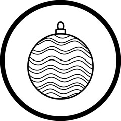 Christmas, New Year Vector Icon element, Isolated white background