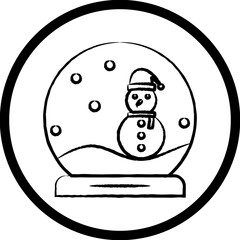 Christmas, New Year Vector Icon element, Isolated white background