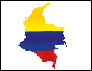 Colombia Flag Design and Colombia Map Design