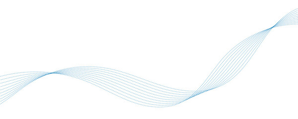 abstract white background with blue dotted waves
