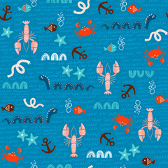 Ocean creatures pattern