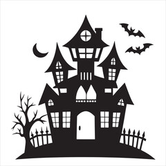 Halloween vector, and Jack-o'-lantern, Ghost, Bat, Black Cat, Spider Web, Witch Hat, Moon and Stars, Skeleton, Vampire, Zombie, Halloween tree