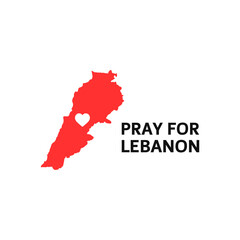Fototapeta premium Pray for Lebanon vector sticker design. Isolated Pray For Beirut sign.