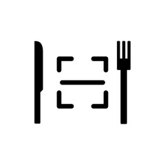 QR Code Menu Logo Vector Concept for Food Orders – Scan for Menu and Customer Service