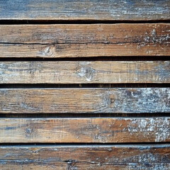 Fototapeta premium Weathered wooden boards create rustic and textured background, showcasing natural beauty of aged wood. varying shades of brown and gray add depth and character