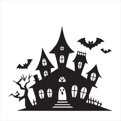 Halloween vector, and Jack-o'-lantern, Ghost, Bat, Black Cat, Spider Web, Witch Hat, Moon and Stars, Skeleton, Vampire, Zombie