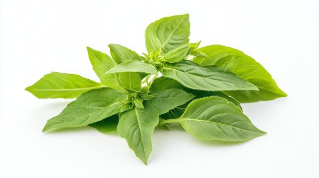 holy basil leaves (Ocimum tenuiflorum), commonly known as holy basil, tulsi, tulasi, kemangi or surawung that usually used as lalapan in Indonesia