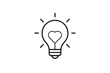 Vibrant Light Bulb Icon Vector Illustration Perfect for Inspiration and Innovation Themes

