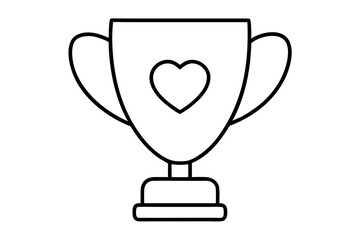 Creative Vector Illustration Depicting a Colorful Trophy for Inspirational Designs and Celebrations
