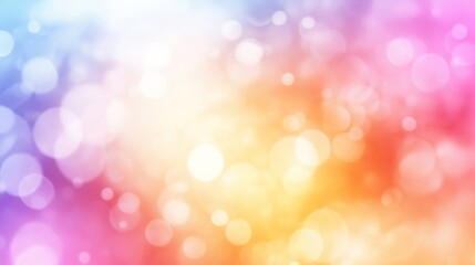 Fototapeta premium Vibrant Bokeh Background of Colorful Blurred Lights