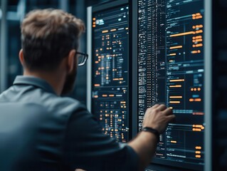 Engineers using AI-driven financial models for infrastructure planning, AI in economics, smart engineering