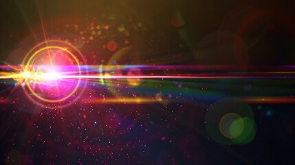 Colorful Lighting  lens flare background 