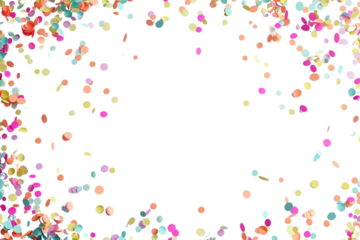 PNG  Colorful confetti celebration background