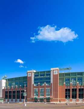 Exteior View of Lambeau Field in Green Bay Wisconsin