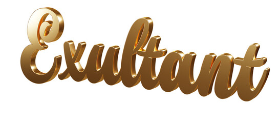 Luxury 3D gold text 