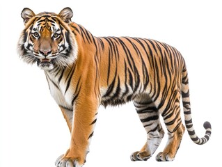 Naklejka premium tiger isolated on white background