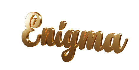 Luxury 3D gold text 